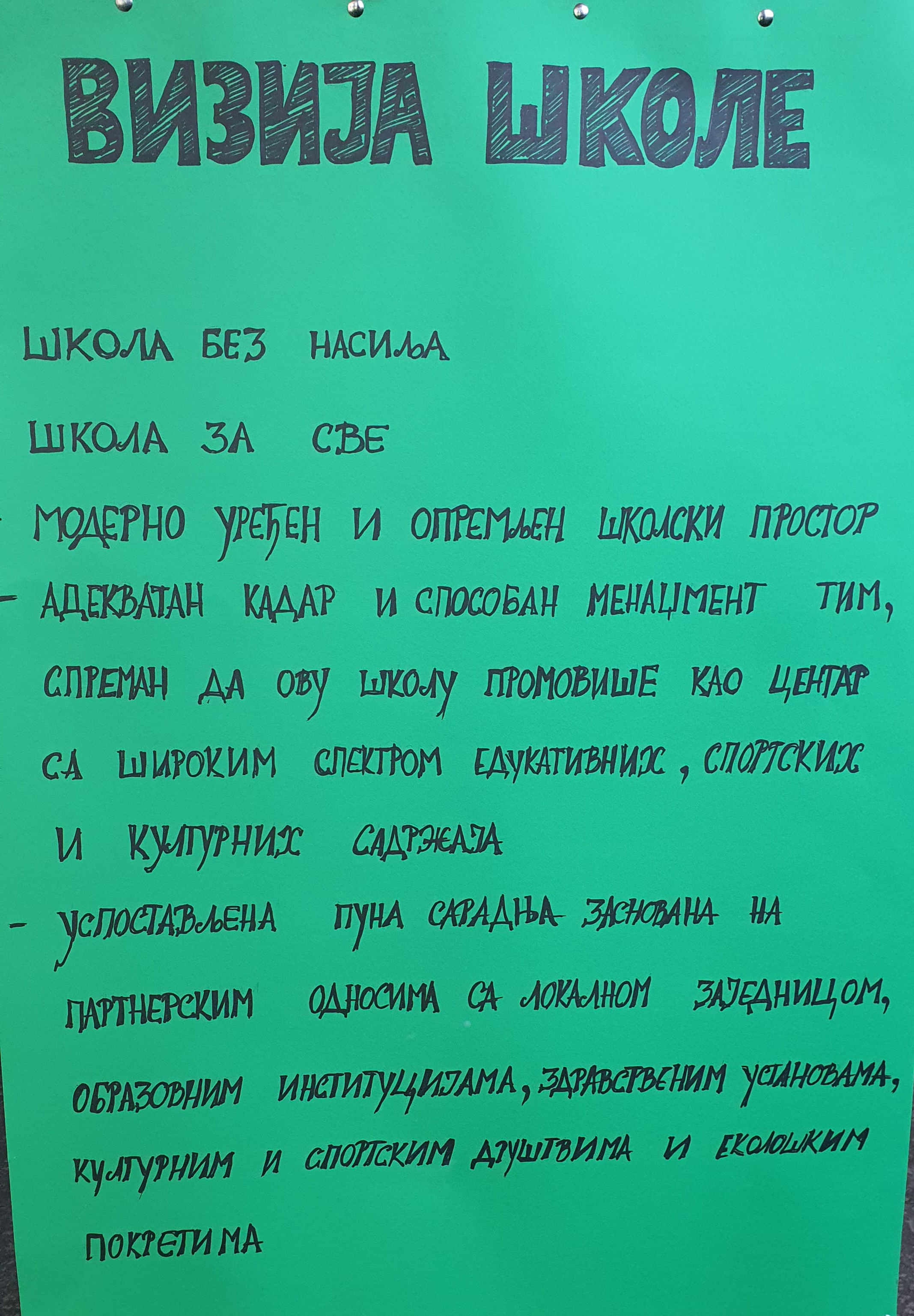 vizija skole